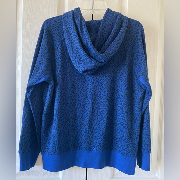 Women’s Levi’s Leopard Print Hoodie Sweatshirt - Blue - Picture 2 of 7